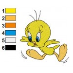 Looney Tunes Tweety 03 Embroidery Design